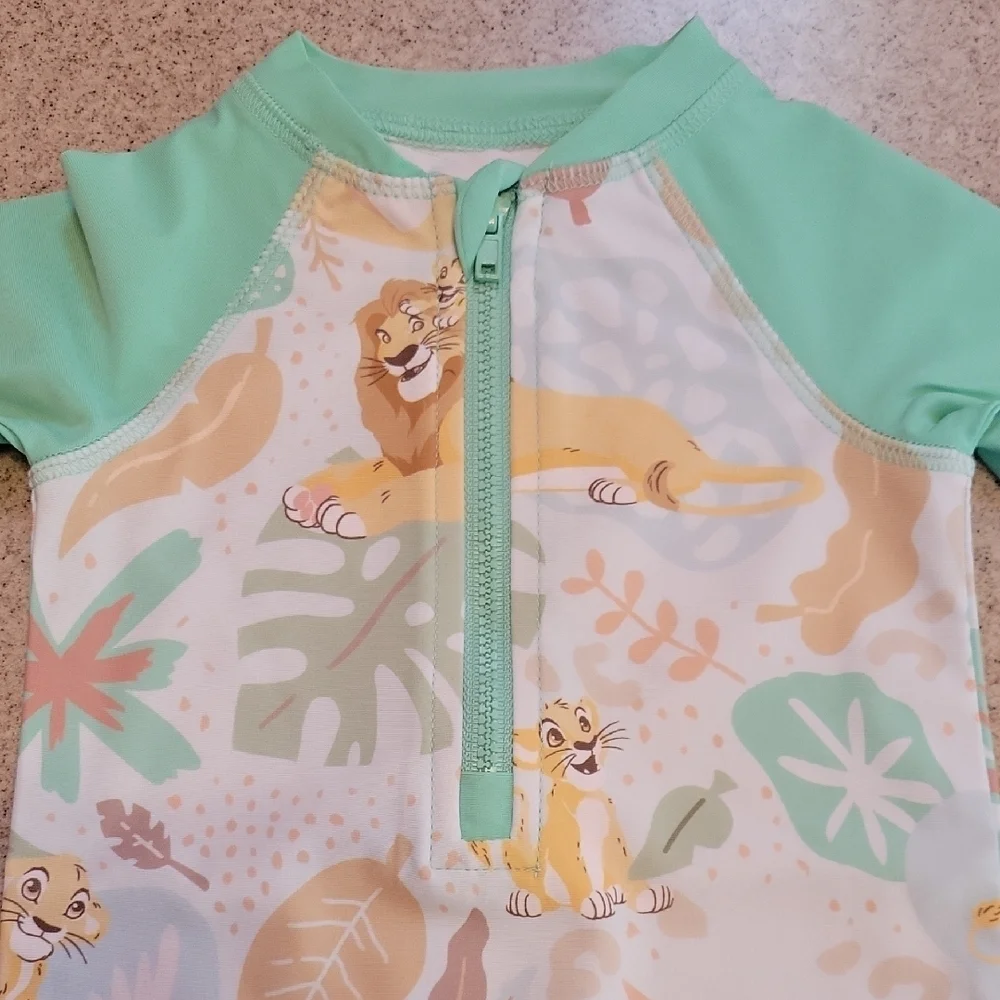 Disney Lion King Rashguard UPF 50 size 3/6 Months New With Tags